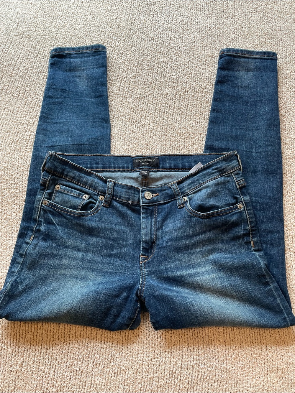 Banana Republic Dark Blue Petite Skinny Jeans - size 28W/6